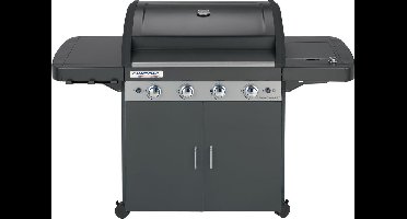 Campingaz 4 Series Classic LS Gasbarbecue - outdoor grill - 4 afzonderlijk te regelen branders - gasbarbecue met zijbrander - modulaire BBQ accessoires - veilige Piezo ontsteking - gas barbecue met vaatwasserbestendige onderdelen - Zwart