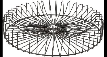 Cosy&Trendy Orbit Fruitschaal - Rond - Ø 40 cm x 6 cm - Zwart