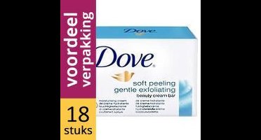 Dove Zeep Cream Soft Peeling Gentle Exfoliating Voordeelverpakking 18 Stuks