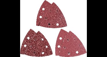 KWB schuurschijf Delta 93 x 93 mm - Korrel 40, 120 en 240 - Klittenbandhechting - 492800 - 5 stuks