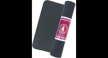 Yogamat- Fitnessmat - Zwart- Yogi & Yogini- PVC - 1250gr -1 cm dik