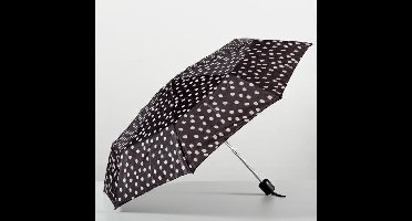 Paraplu Opvouwbaar - Polka Dot Zwart