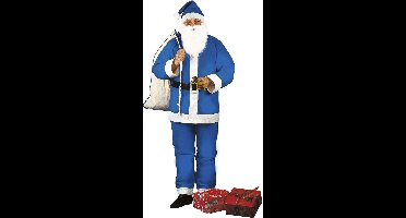 "Verkleedpak Kerstman blauw voor heren  - Verkleedkleding - One size"