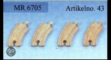 Mentari, Houten Bocht klein (set van 4)