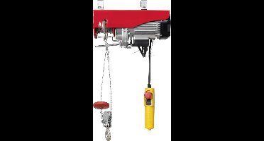 TOOLCRAFT 1553742 Elektrische kabeltakel Draagkracht (met keerschijf) 600 kg Draagkracht (zonder keerschijf) 300 kg