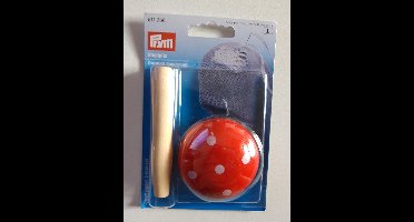 PRYM Maasklos hout, rood met witte stippen 611266 - Tools - Prym