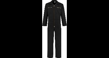 GAEVE Overall 100% katoen met rits zwart maat 58
