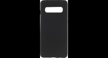 Shop4 - Geschikt voor Samsung Galaxy S10 Plus Hoesje - Zachte Back Case Mat Zwart