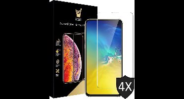 4x Screenprotector geschikt voor Samsung Galaxy S10e | Case Friendly | Tempered Glass van iCall