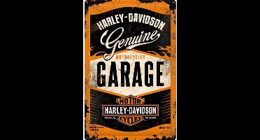 Harley Davidson Genuine Garage Metalen wandbord in reliëf 40x60 cm