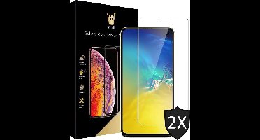 2x Screenprotector geschikt voor Samsung Galaxy S10e | Case Friendly | Tempered Glass van iCall