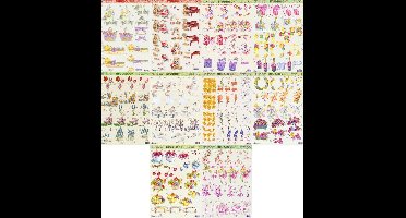 10x 3DA4 Knipvellen - Voor elk wat wils - Maak prachtige kaarten of scrapbook