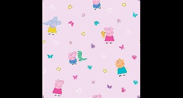 Peppa Pig - Behang Rol - 10 meter x 53 cm - Multi