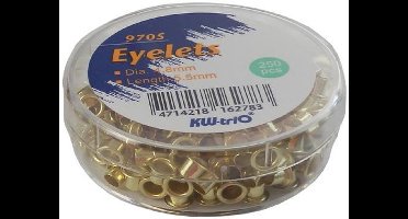 #90705 - Messing, roestvrije oogjes - 5.5mm/tot 30 vel - 3 Doosjes