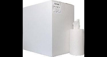 Mini rol Cellulose 1-laags 12 x 120 meter zonder koker