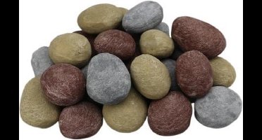 24 delige set - keramiek - Keramisch - stenen -mixed - Sfeerhaard -gashaard