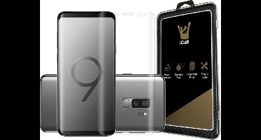 Screenprotector geschikt voor Samsung Galaxy S9 Plus - Glas PET Folie Screen Protector Transparant 0.2mm 9H