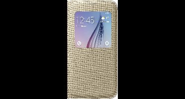 Samsung S-View Cover Canvas voor Samsung Galaxy S6 - Goud