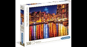 Clementoni - Puzzel 500 Stukjes High Quality Collection, Amsterdam, Puzzel Voor Volwassenen en Kinderen, 14-99 jaar, 35037