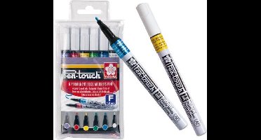 Sakura Pen-Touch 6 decomarkers - fijn - 1mm