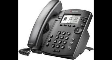 Polycom 2200-46161-018 VVX 310 VoIP telefoon (2x Gigabit LAN met PoE, HD audio, 6 regels LCD)