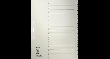 Leitz 1231 Register DIN A4 Bovenbreedte 131 Manila papier Gr