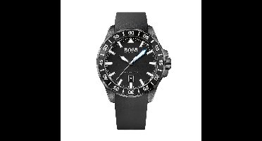 Hugo Boss Black Deep Ocean Giftset HB1513229 - Horloge + Parfum - Siliconen - Zwart - 46mm