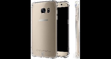 Hoesje Transparant geschikt voor Samsung Galaxy S7 Edge - Shock Proof Hoesje Case met Versterkte rand