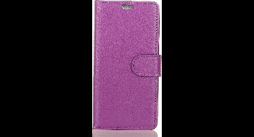 Shop4 - Geschikt voor Huawei P Smart Plus Hoesje - Wallet Case Lychee Paars
