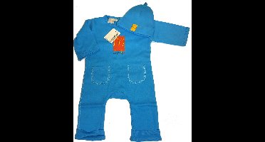 NIJNTJE - boxpakje met mutsje - 62/68 - blauw