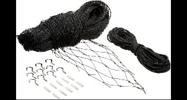 Flamingo Kattenaccessoire Beschermnet - 2x4m - zwart