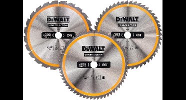 DeWALT DT1964 Cirkelzaagbladen Set 305mm (24T/48T/60T 305 x 30mm)