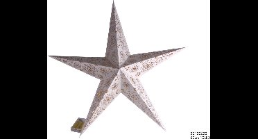 Snowflake Kerstster papier 60cm wit 20warmled