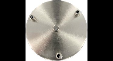 Plafondkap rond 15cm met beugel, M10 gaten Staal