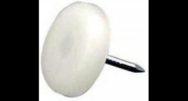 Deltafix nylonglijder met nagel / nylon wit 30 mm 12 st.