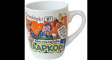 Cartoonmok voor een slaapkop