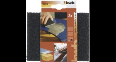 KWB schuurspons 125 x 100 x 10 mm, grof 3 stuks