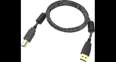 Vision TC 1MUSB/HQ USB-kabel USB 2.0 1 m USB A USB B Zwart, Wit