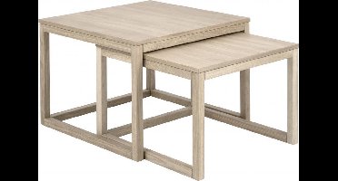 Giga Living Salontafel Elvik - Naturel - 70x70x50cm