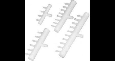 Overig Luchtverdeler kunststof 4 mm, 8 uitgangen zonder kraan, inlaat 9 mm.