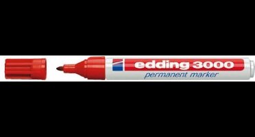 Viltstift edding 3000 rond 1.5-3mm rood blister à 1 stuk
