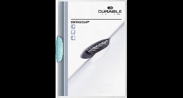 Durable klemmap Swingclip transparant lichtblauw