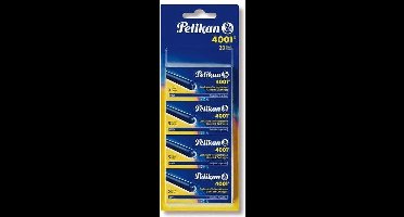 Pelikan grote inktpatronen GTP/5 4001 koningsblauw, 4 etuis met 5 patronen
