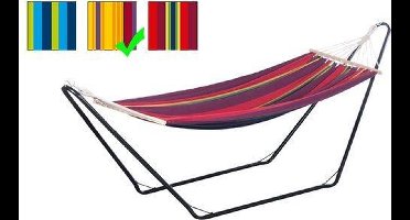 Lifetime Eenpersoons hangmat - Kleurenmix - 200 x 120 cm - Zonder standaard