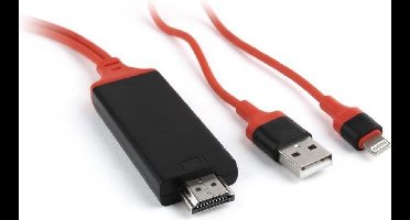 Gembird - HDMI kabel voor iPhone en iPad, 8-pin/USB HDMI