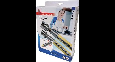 Scanpart gasslang aansluitset 100 centimeter - Geschikt voor inbouwapparaten - Extra flexibel - RVS - BE