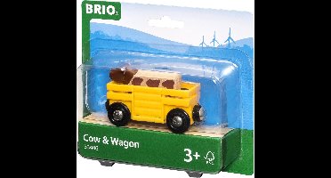 BRIO Veewagon - Koe kan in- en uitstappen - Past aan elke locomotief - 33406