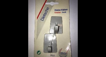 Universele handdoekhaken zelfklevend (setje van 2) grijs