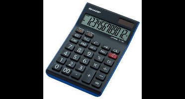 Sharp rekenmachine - EL125TWH - zwart - 12 digit - 1x LR44 batterij - SH-EL125TWH