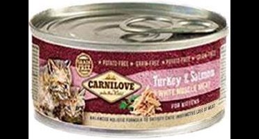 Carnilove kat 100 gram - Kitten Kalkoen & Zalm